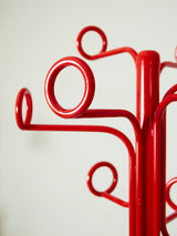 Perchero de pie rojo