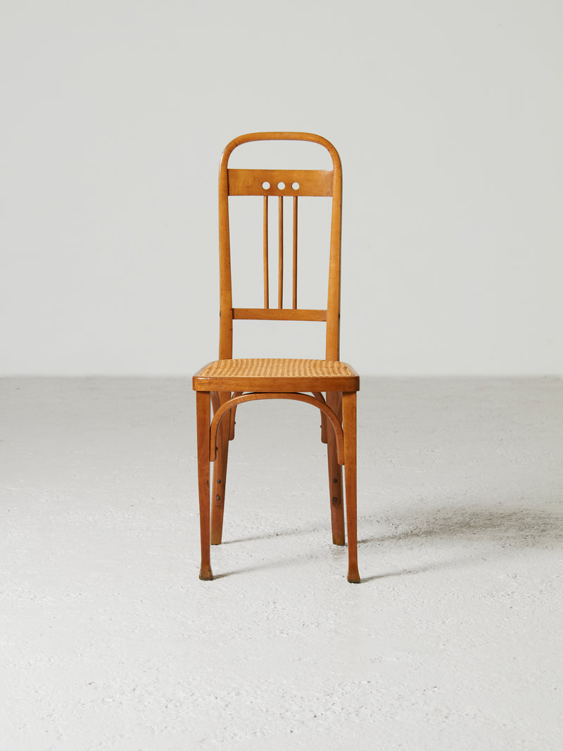 Hoffman Style Wood and Mesh Chair