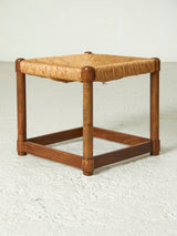 Beech Wood and Rush Stool