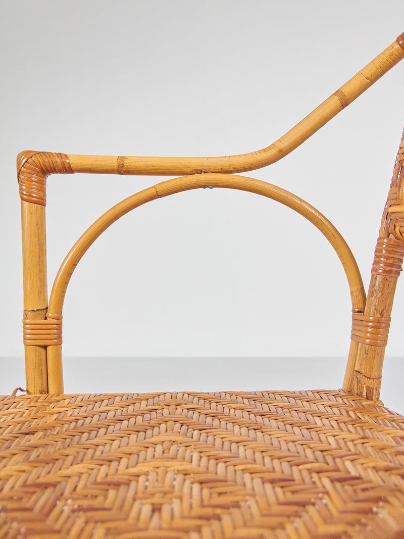 Set of Four Wicker Chairs