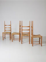 Set of Four Billar Chairs