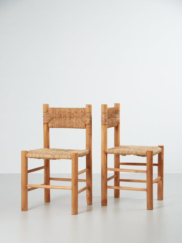 Pine and Rush Popular Style Chair