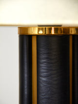 Brass and Leather Table Lamp