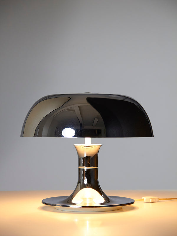 Chrome Mushroom Table Lamp