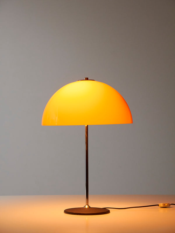 Lámpara de sobremesa Semiesférica naranja