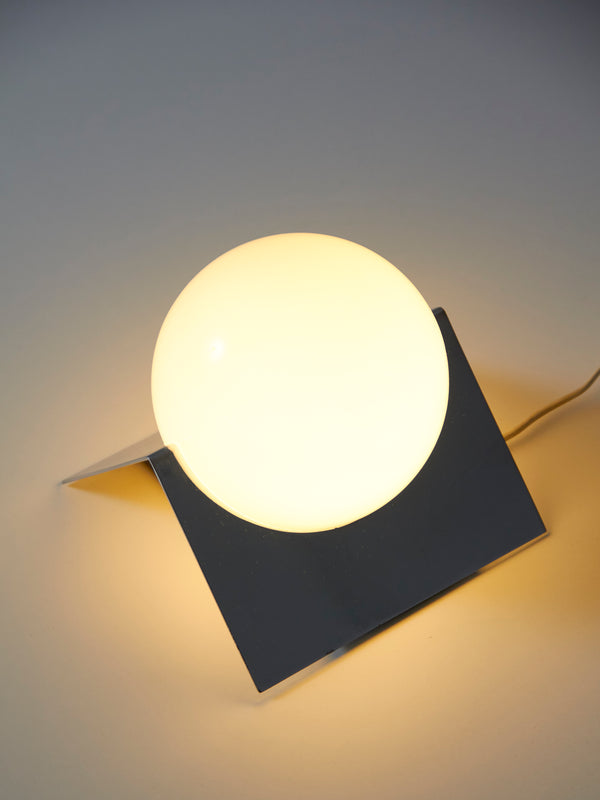 Chromed Angular Wall or Table Lamp
