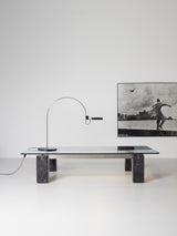 Marble, Plate and Glass Coffee Table