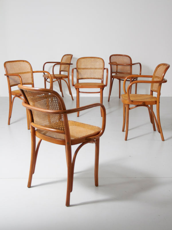 Set of six Thonet style chairs mod. 811