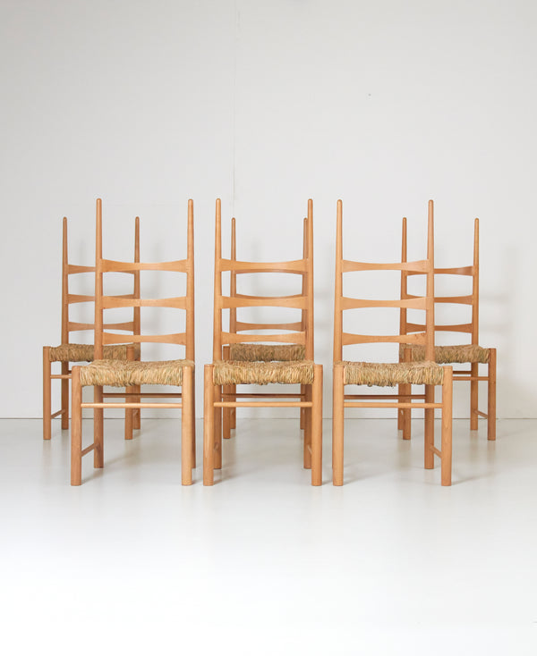 Set of Six Billar Chairs